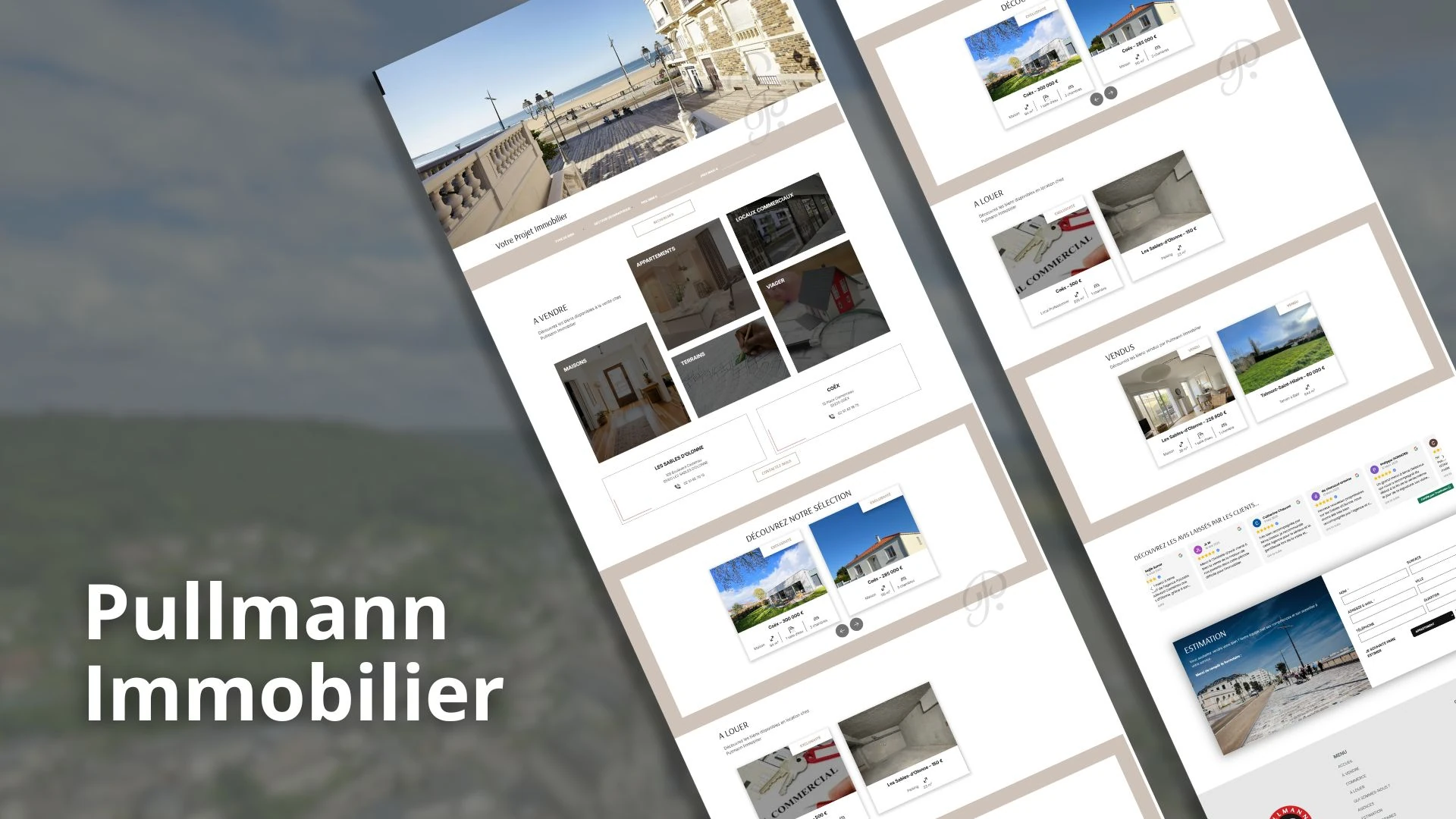 creation site internet Vendée agence immobillière